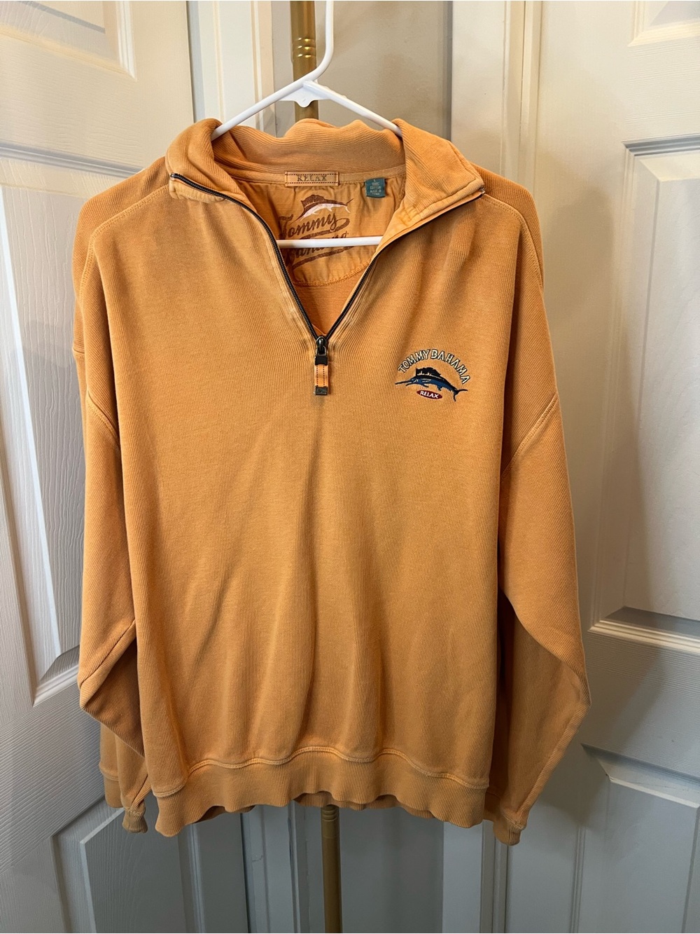 Tommy Bahama Men's Half-Zip Pullover in Amber